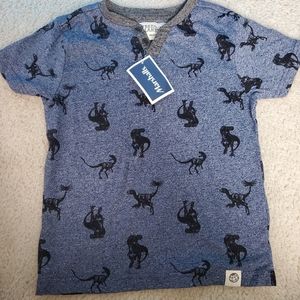 V neck dinosaur shirt